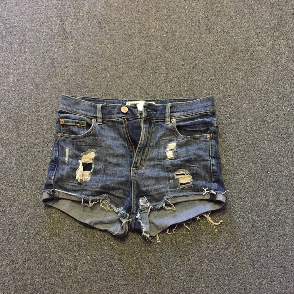 Distressed shorts